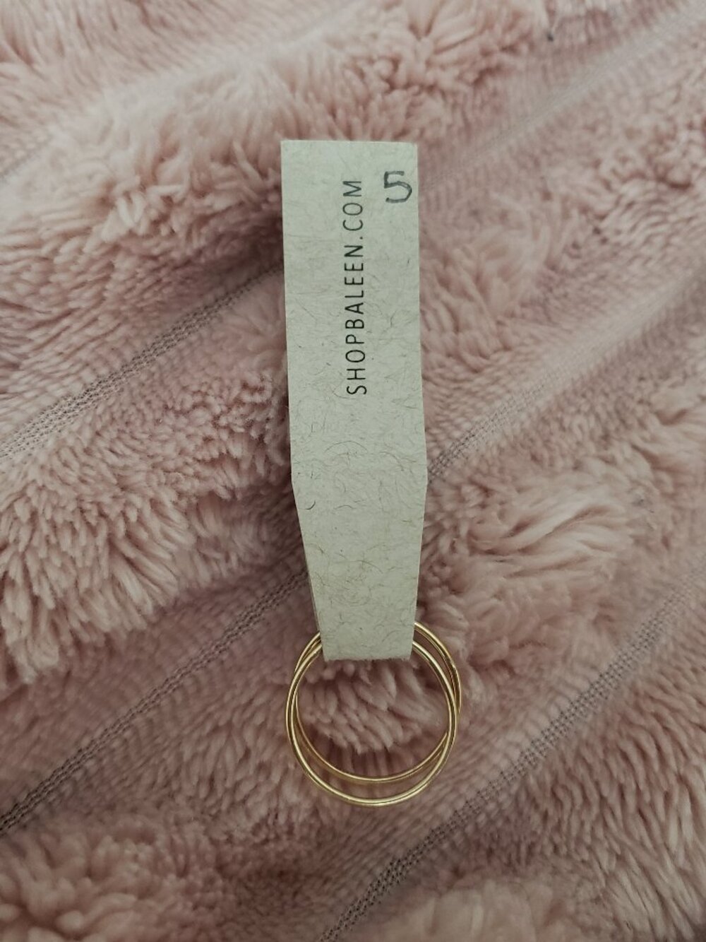 Gold plate stacking rings, size 5, like new with tags, from Baleen in Seattle WA